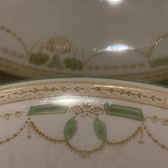 Antique  WH Grindley Wide Rim Soup Bowl Malvern Pattern 8.25” (6 available) - Picture 2 of 7